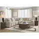 Carceri Cashmere Performance Fabric 5 Piece Modular Power Reclining Sectional with USB Charging and Armless Power Recliner