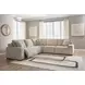 Carceri Cashmere Performance Fabric 5 Piece Modular Power Reclining Sectional with USB Charging and Armless Power Recliner