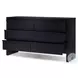 Flo Black 6 Drawer Dresser