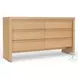 Flo Natural 6 Drawer Dresser