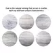Curated Gray and Gold Round Travertine Top Op Art End Table