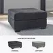 Altari Slate Oversized Accent Ottoman