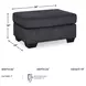 Altari Slate Ottoman