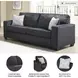 Altari Slate 85" Sofa