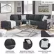 Altari Slate 2 Piece Sectional with LAF Chaise