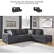 Altari Slate 2 Piece Sleeper Sectional with RAF Chaise