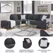 Altari Slate 2 Piece Sleeper Sectional with LAF Chaise