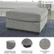 Altari Alloy Oversized Accent Ottoman