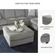 Altari Alloy Oversized Accent Ottoman