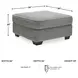 Altari Alloy Oversized Accent Ottoman
