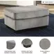 Altari Alloy Ottoman