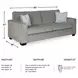 Altari Alloy Sofa 85"