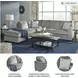 Altari Alloy 2 Piece Sleeper Sectional with LAF Chaise