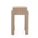 Kora Brown and White Upholstered Accent Stool