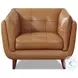 Sorella Cinnamon Brown Top Grain Leather Living Room Set