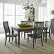 Homestead Living Chalkboard and Brown 5 Piece Extendable Rectangular Dining Set