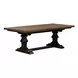 Harvest Home Chalkboard and Brown 5 Piece Extendable Trestle Base Dining Set