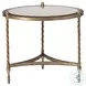 Majorca Antique Mirror And Bronzed Silver Side Table