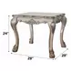 Dresden Vintage Bone White Square End Table
