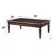 Chateau De Ville Espresso Rectangular Coffee Table