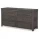 Bunkhouse Aged Barnwood 6 Drawer Dresser