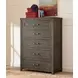 Bunkhouse Aged Barnwood 5 Drawer Chest