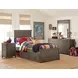 Bunkhouse Aged Barnwood Twin Panel Bed