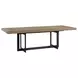 Eden Rustic Dune and Black Extendable Rectangular Dining Room Set