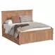 Oak Park Taupe King Storage Panel Bed with 9 Drawers