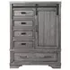 Foundry Brushed Pewter 5 Drawer Chifferobe