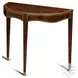 English Crotch Mahogany Console Table