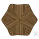 Cremona Zebrano And Concrete Accent Table