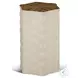 Cremona Zebrano And Concrete Accent Table