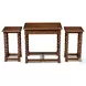 Serpentine Hand Planed Heavily Nesting Tables