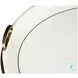 Frost Cremona And Lightly Antiqued Gold Oval Cocktail Table