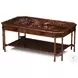 Fang Crotch Mahogany Cocktail Table