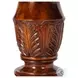 Reeded Crotch Mahogany Extendable Dining Table