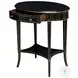 Equinox Noir Oval Side Table