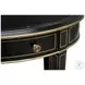 Equinox Noir Oval Side Table