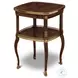 Gallery Crotch Mahogany Square End Table