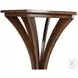 Pointe Walnut Hexagonal Lamp Table