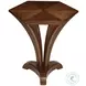 Pointe Walnut Hexagonal Lamp Table
