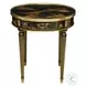 Silk Chinoiserie Black Side Table