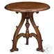 Shepard Hand Planed Heavily Pedestal Accent Table
