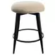 Metal Base Barstools Champagne Performance Fabric Swivel Backless Bar Stool Set of 2
