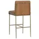 Lathan Tan Leather Upholstered Bar Stool