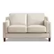 Isla Vanilla Leather 60" Loveseat