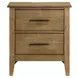Andover Maple 2 Drawer Nightstand with USB Charging
