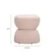 Tomlin Light Pink Performance Chenille Upholstered Round Game Ottoman