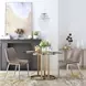 Magnus Gray And Brushed Stainless Steel Dining Chair Set Of 2